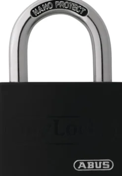 ABUS Zylindervorhangschloss T65AL/40 schwarz gl.Schlosskörper-B.43mm Alu.gl. - 49946 3
