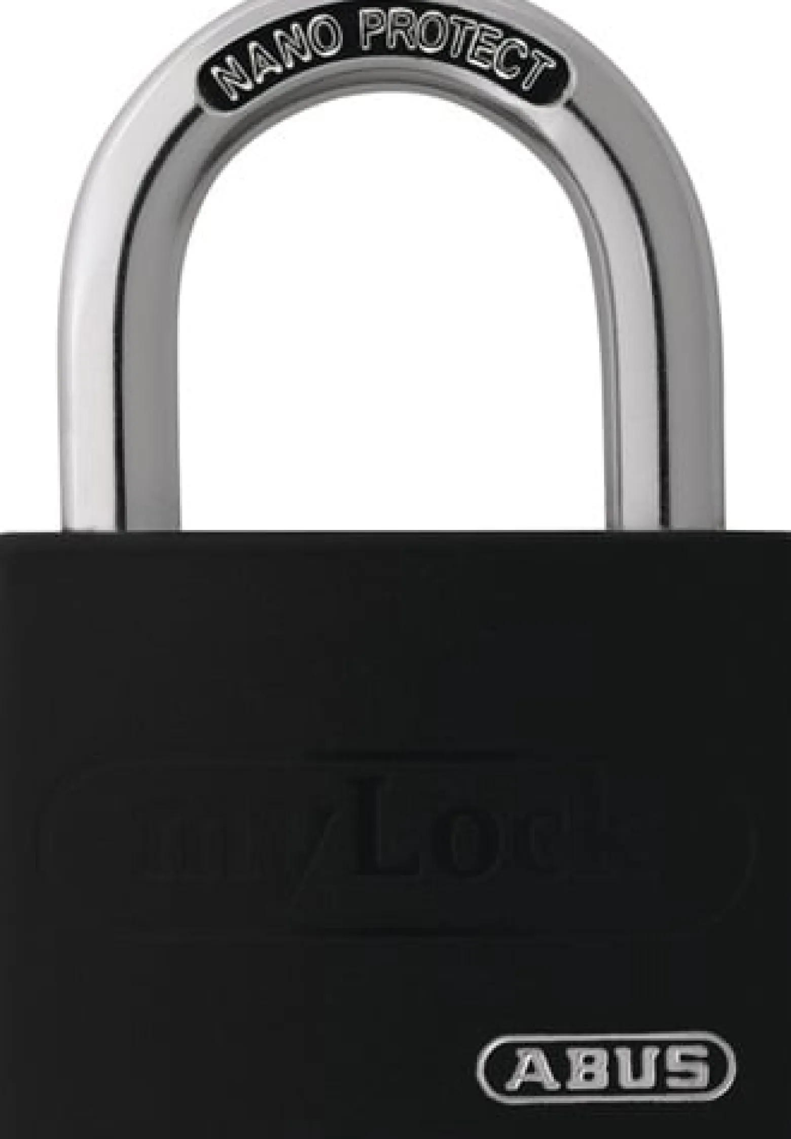 ABUS Zylindervorhangschloss T65AL/40 schwarz gl.Schlosskörper-B.43mm Alu.gl. - 49946 3