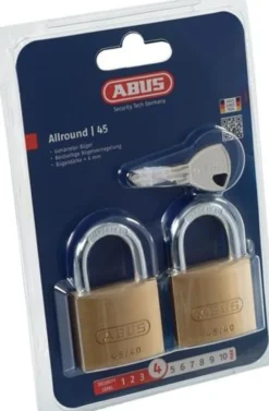 ABUS Zylindervorhangschloss 45/40 Twins B/SB gleichschließend 60 mm - 11824
