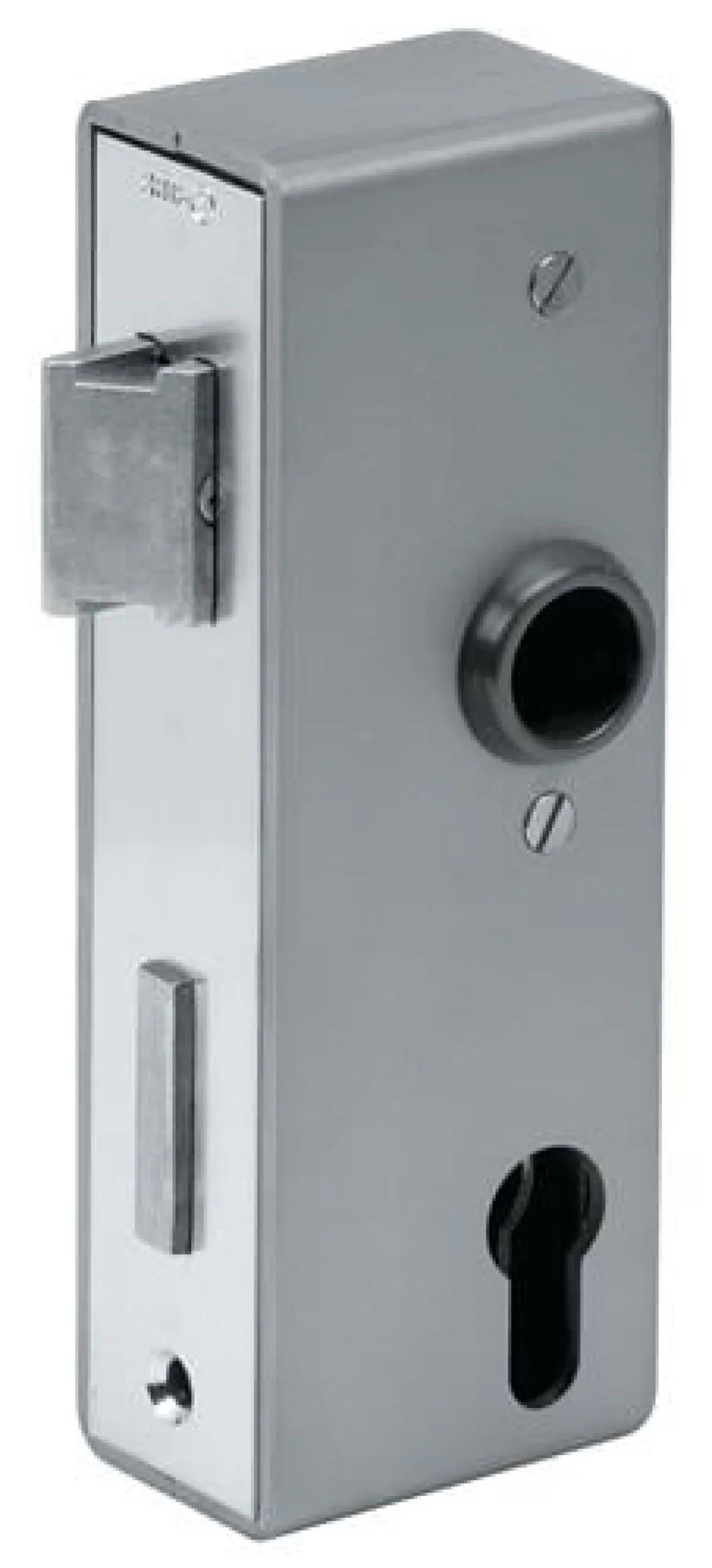 AMF Schlosskasten 141U,blk DIN L/R Maß A30xB60xC172mm Dornm.40mm - 14464