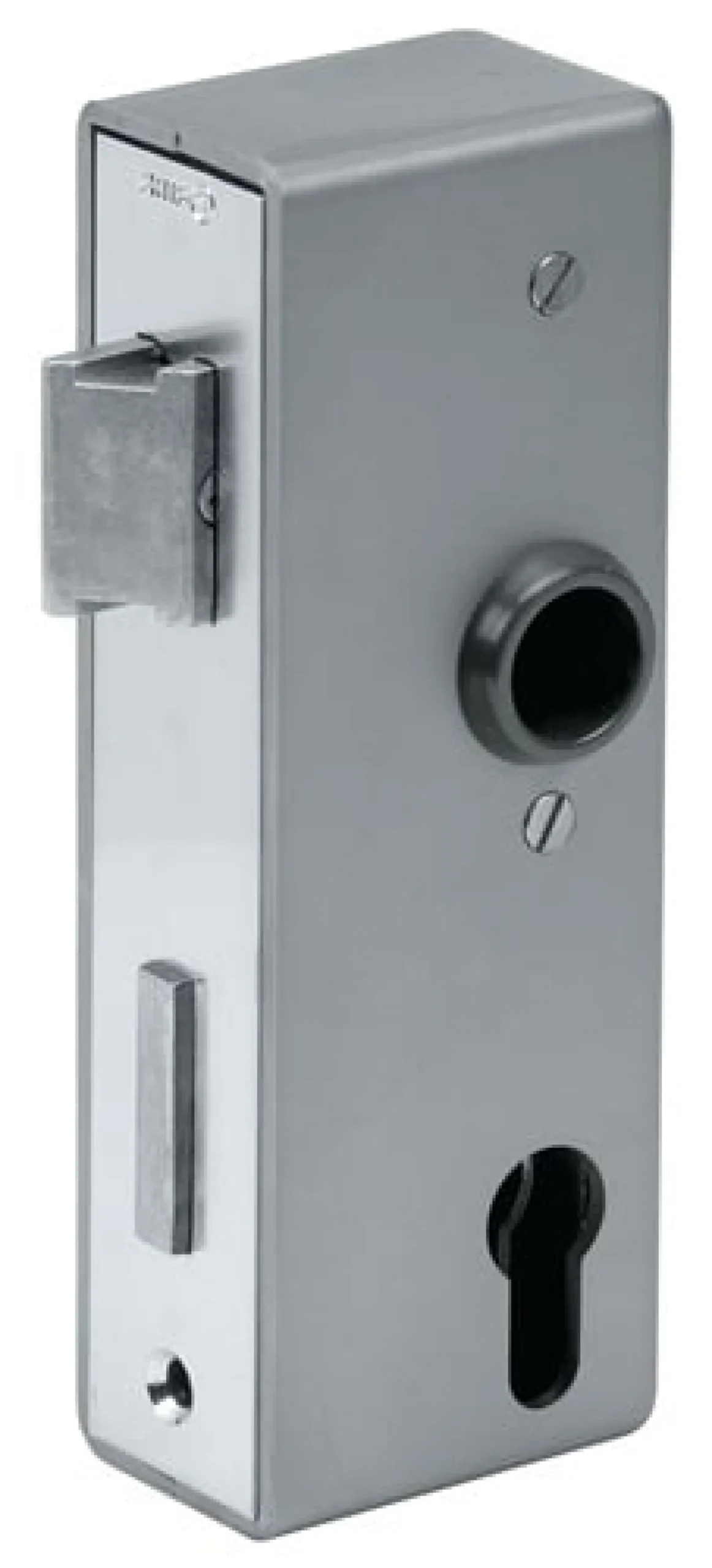 AMF Schlosskasten 141U,blk DIN L/R Maß A30xB60xC172mm Dornm.40mm - 14464