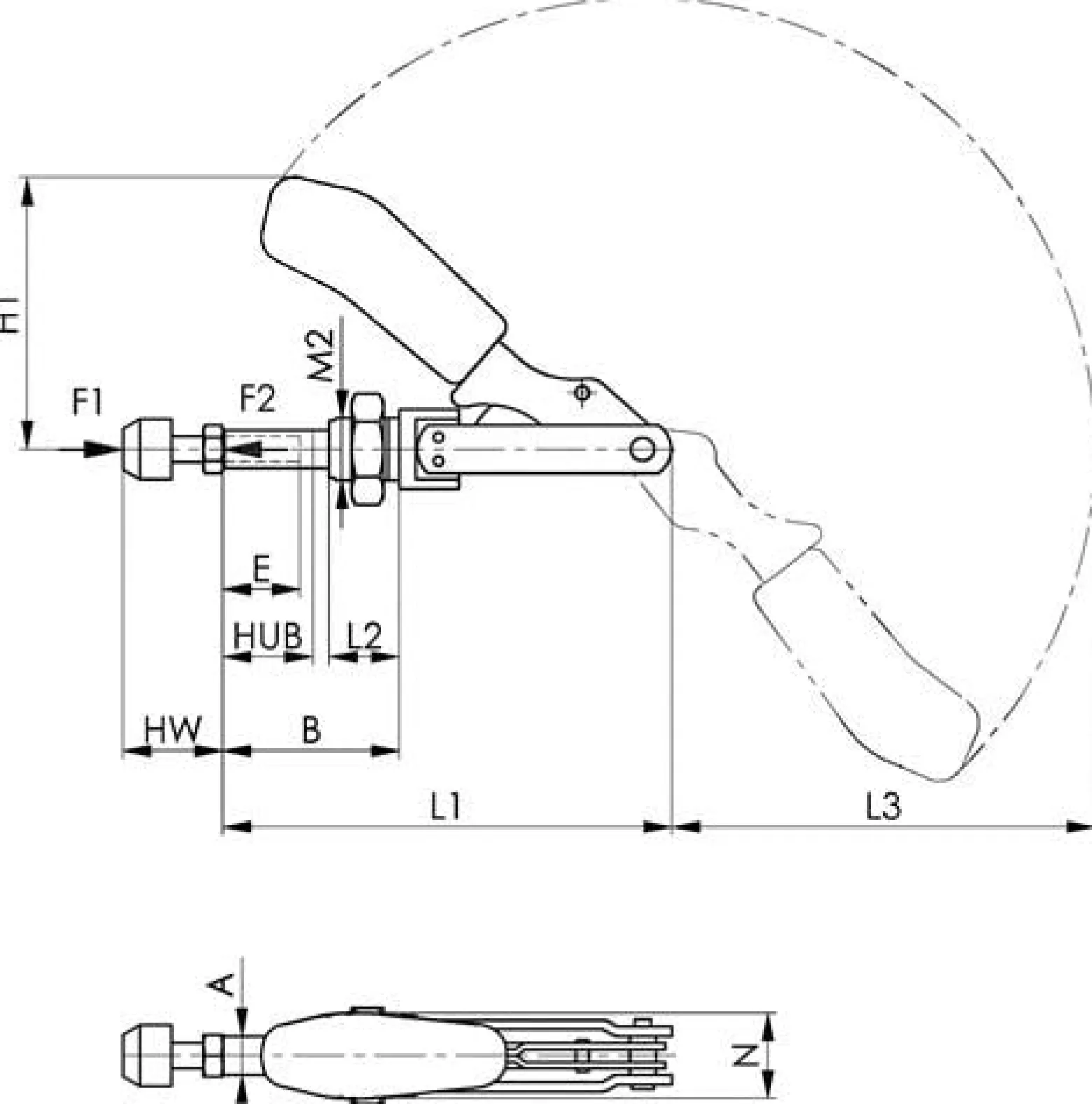 AMF Schubstangenspanner Nr. 6840 Größe 2 - 93922