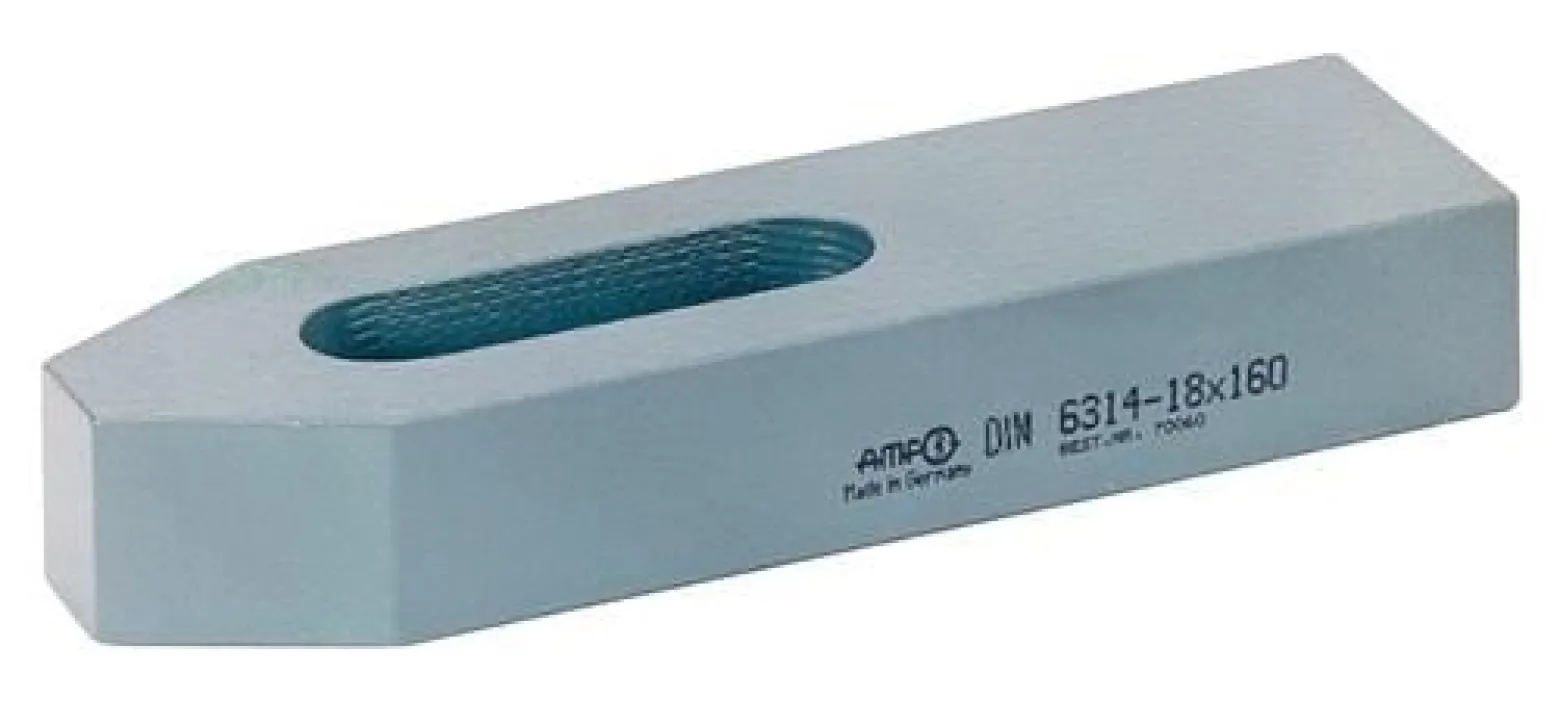 AMF Spanneisen DIN 6314 100 mm für T-Nut 12 + 14 + 16 mm - 70037