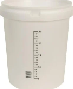 Anrühreimer GRIPLINE-O 30l 25 Liter-Skala weiß BERDAL