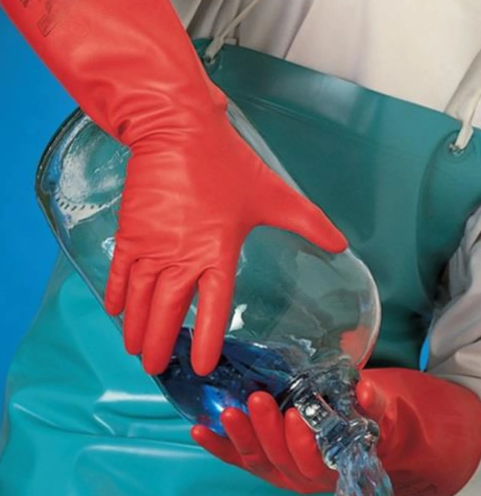 ANSELL Chemiehandschuh AlphaTec Sol-Vex Gr.10 rot EN 388 EN 374 ISO 9001 - 37-900-10