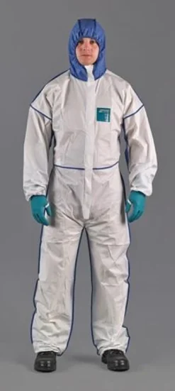 ANSELL Schutzoverall AlphaTec 1800 Comfort Gr.L weiß / blau PSA III - WN18B-00195-04