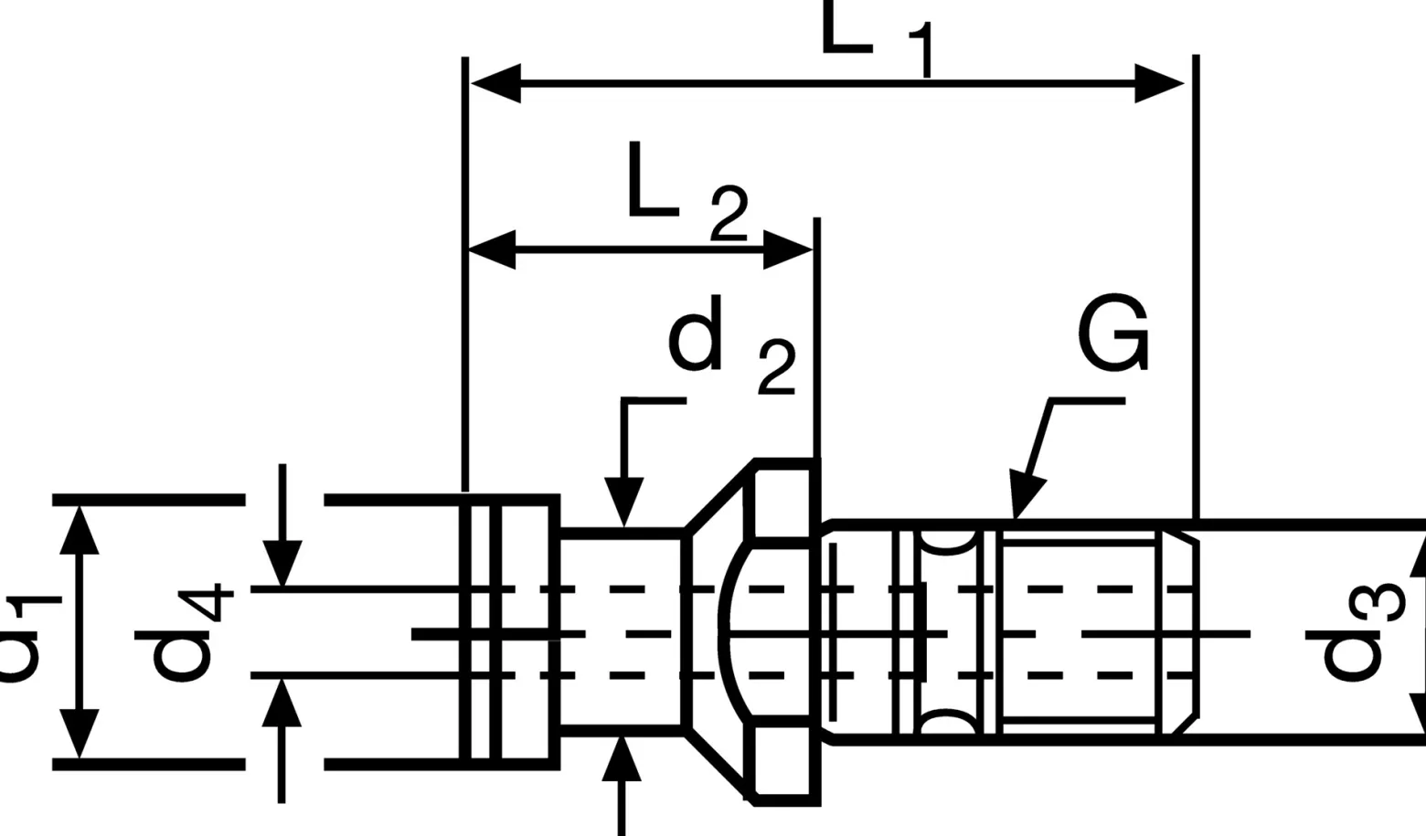 Anzugsbolzen ISO 7388-3 Form AD SK40 m.Bohr.TECWERK