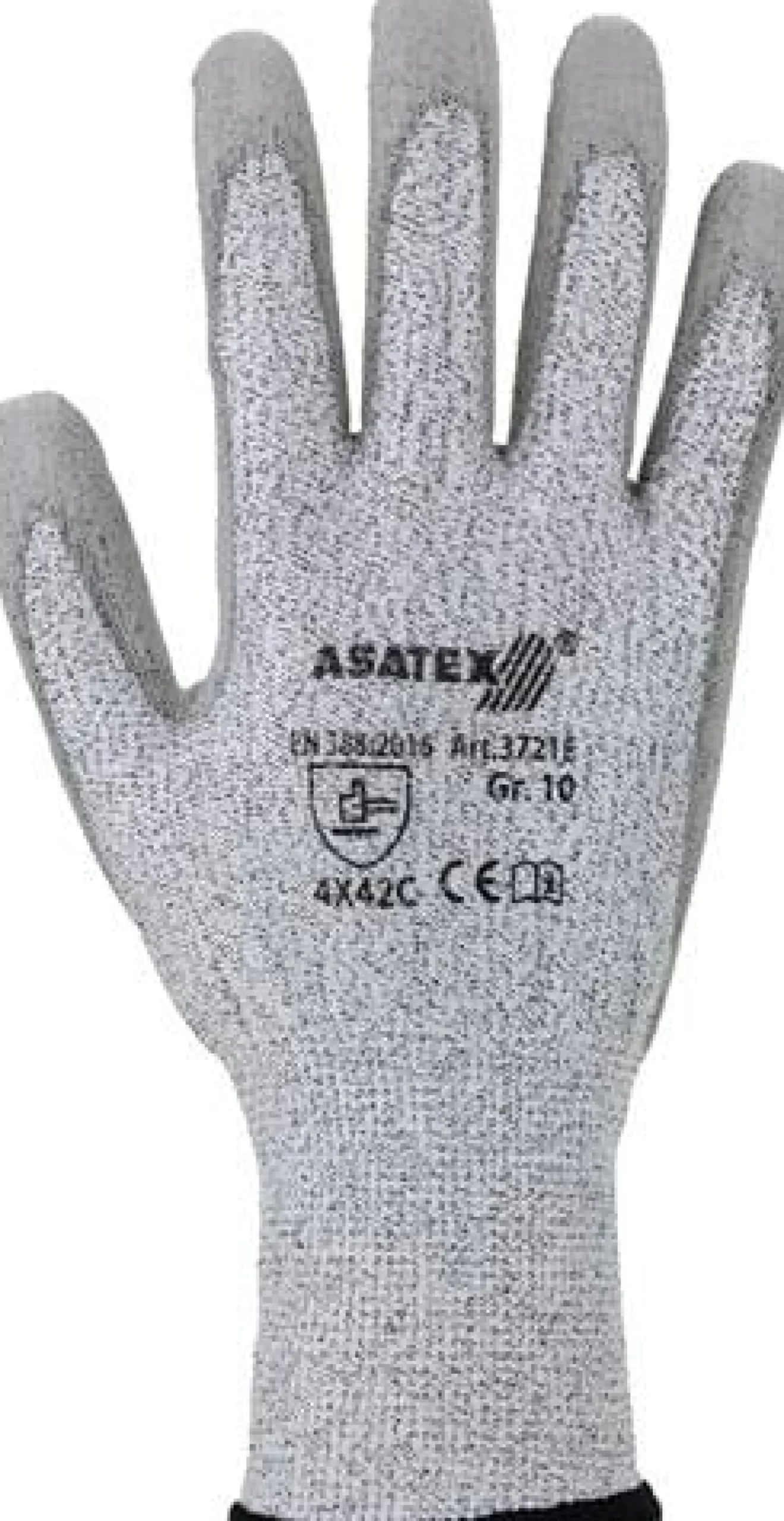 ASATEX Schnittschutzhandschuhe grau / grau Schnittschutzlevel C Gr. 10 - 3721E/10