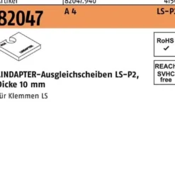 Ausgleichsscheibe R 82047 LS 20 P2 A 4 1 Stück LINDAPTER