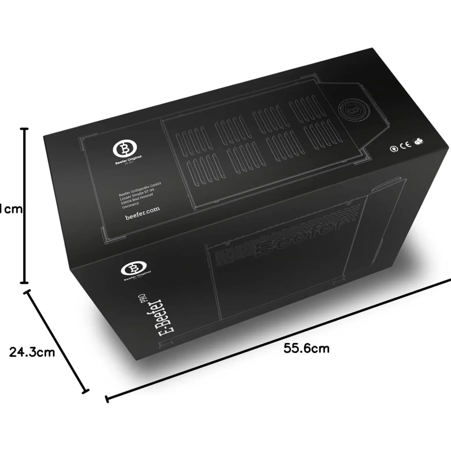 BEEFER E-BEEFER Pro 800°C Oberhitzegrill mit Thermobecher & Thermobehälter im Set - 1400001-Set1