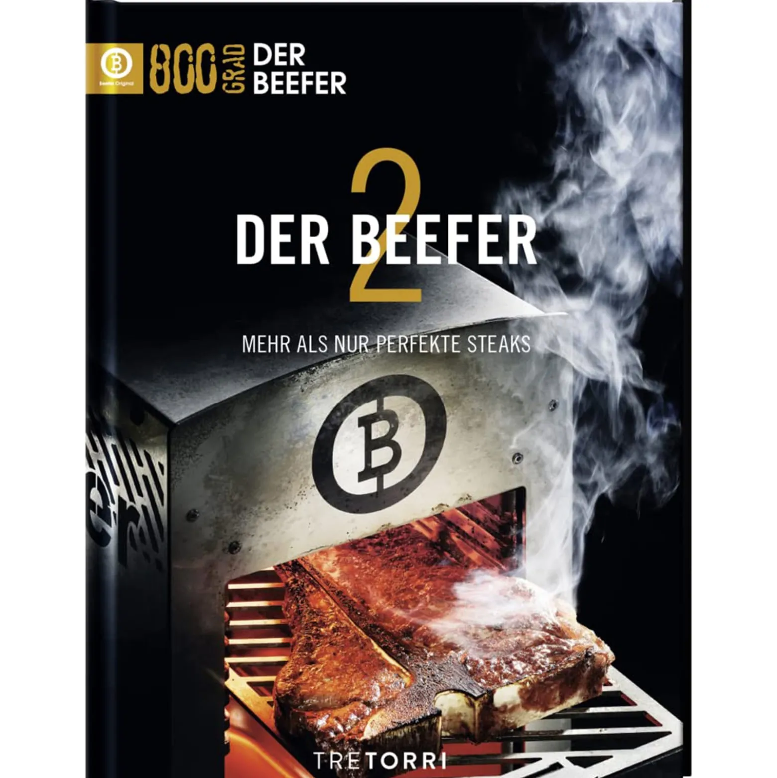 BEEFER One CHEF DE/AT 50 mbar Propan 800°C Oberhitzegrill mit Kochbuch "Der BEEFER 2" im Set - 1110025-Set2