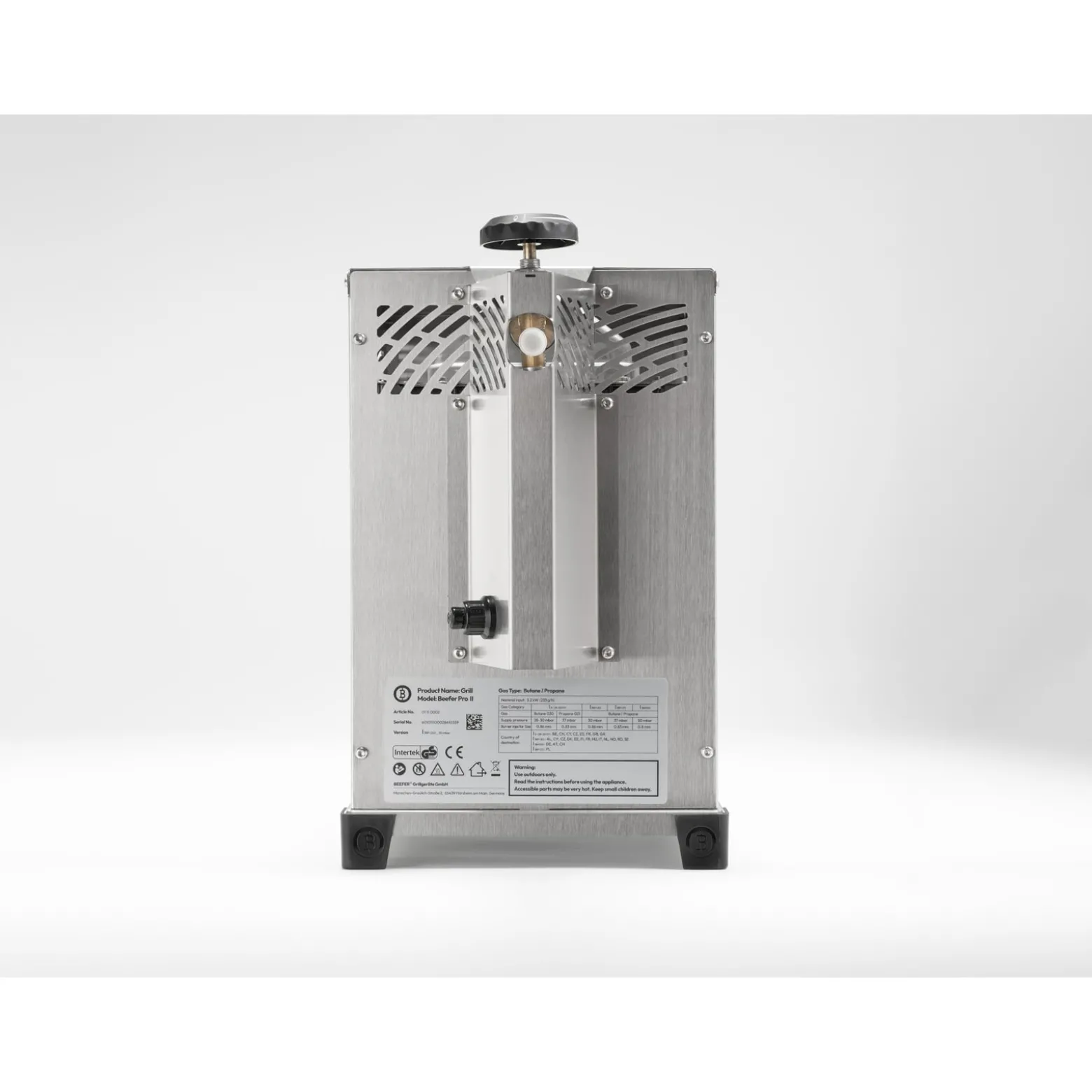 Beefer Pro II 800 °C Oberhitzegrill Gasgrill 50 mbar Propan - 1110002