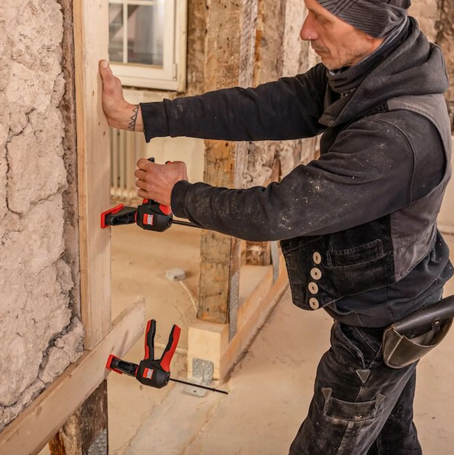 Bessey Einhandzwinge mit drehbarem Griff M - EZ360M-30