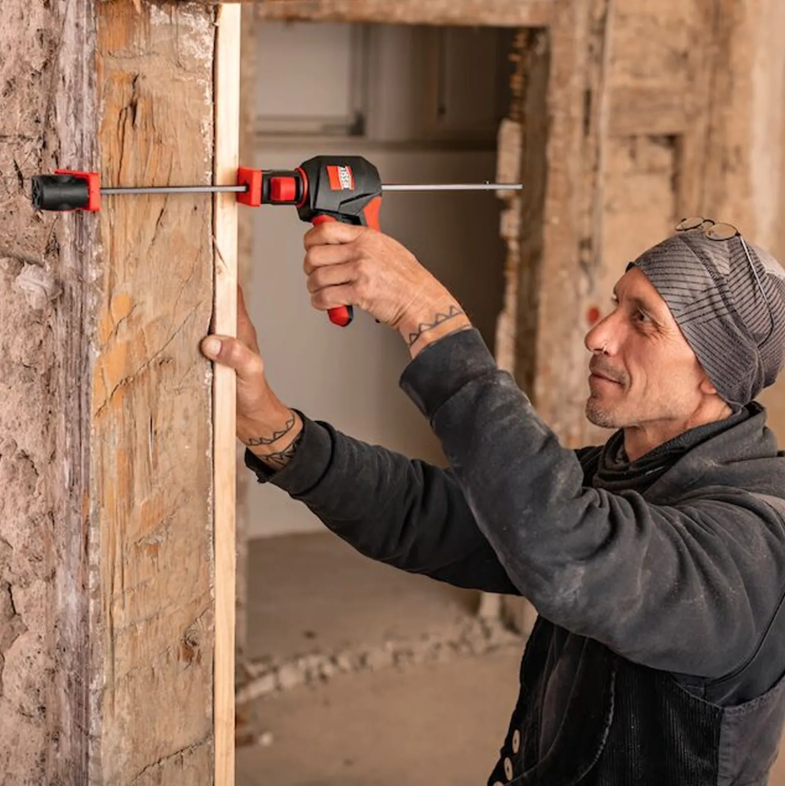 Bessey Einhandzwinge mit drehbarem Griff M - EZ360M-30