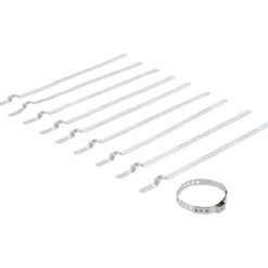 BGS Achsmanschetten-Schellen-Satz Edelstahl rostfrei 7 mm 20 - 50 mm 10tlg. - 70327