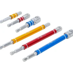 BGS Adapter-Satz für Bohrmaschinen farbig Antrieb Außensechskant 6,3 mm (1/4