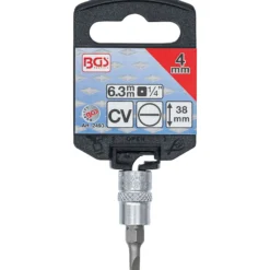 BGS Bit-Einsatz Antrieb Innenvierkant 6,3 mm (1/4") Schlitz 4 mm - 2493