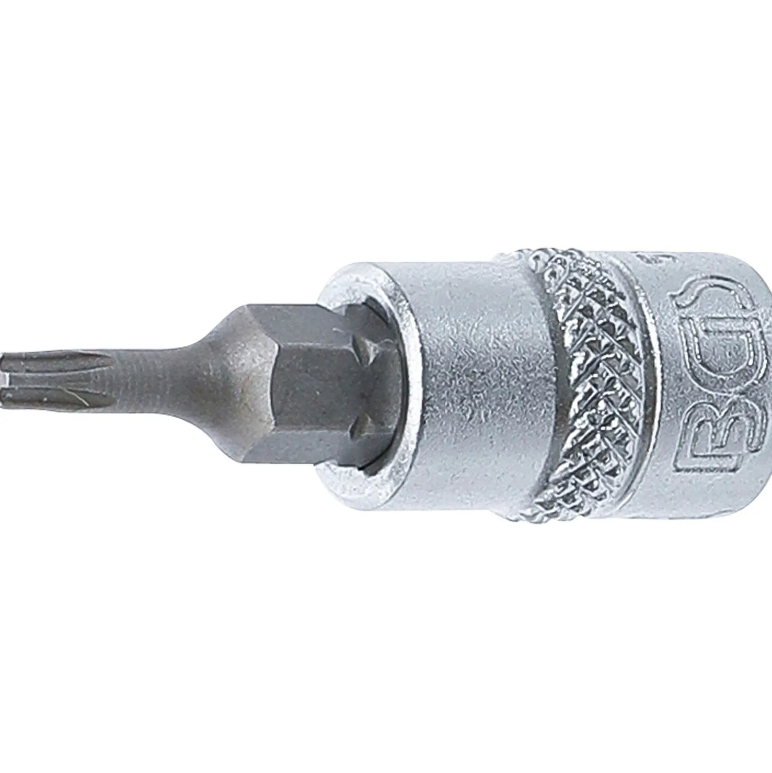 BGS Bit-Einsatz Antrieb Innenvierkant 6,3 mm (1/4") TS-Profil (für Torx Plus) mit Bohrung TS10 - 5184-TS10