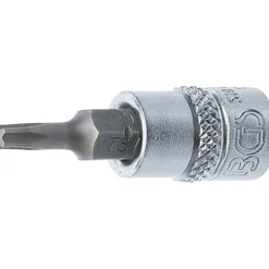BGS Bit-Einsatz Antrieb Innenvierkant 6,3 mm (1/4") TS-Profil (für Torx Plus) mit Bohrung TS15 - 5184-TS15