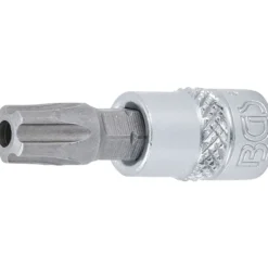 BGS Bit-Einsatz Antrieb Innenvierkant 6,3 mm (1/4") TS-Profil (für Torx Plus) mit Bohrung TS45 - 5184-TS45