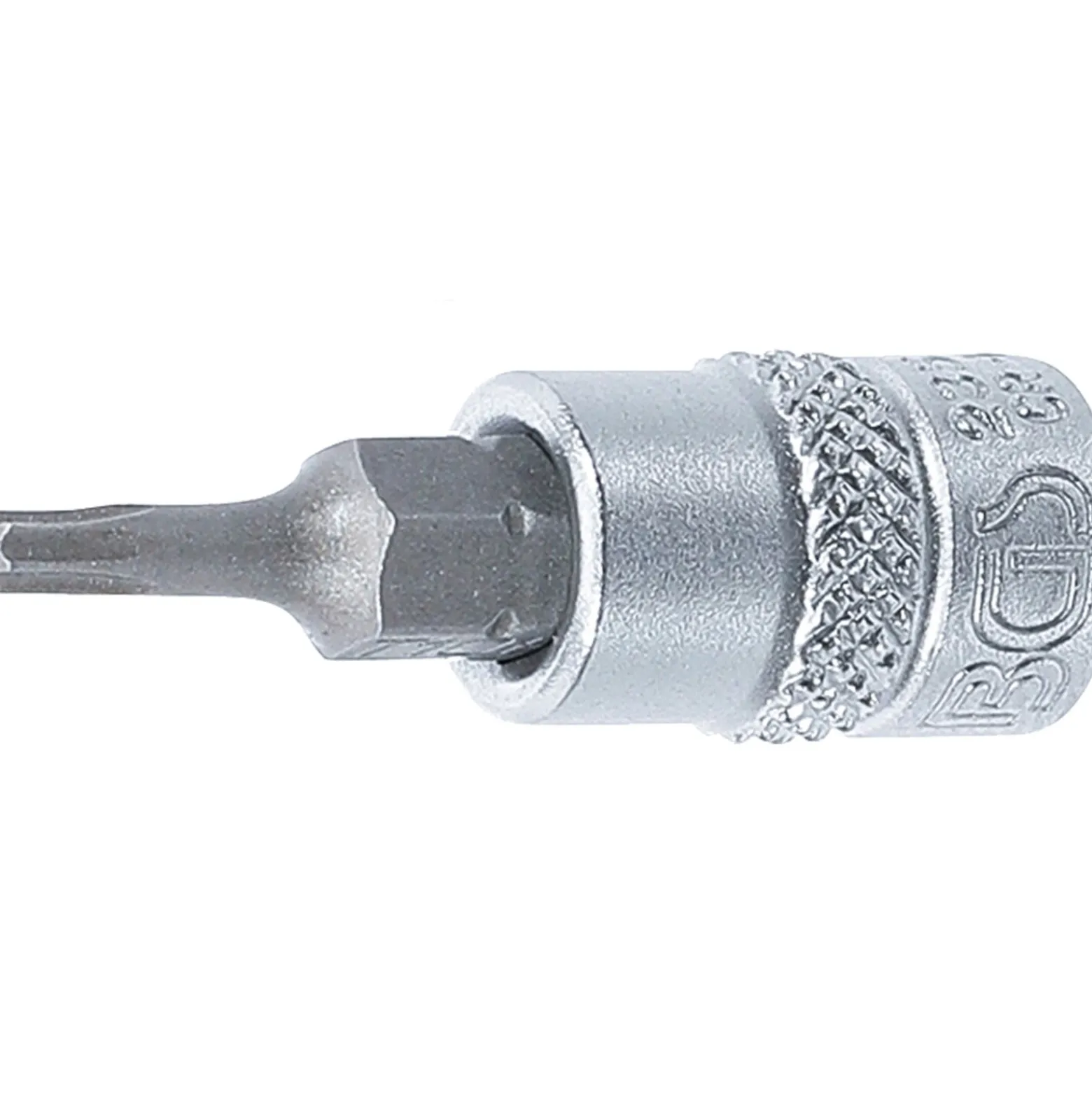 BGS Bit-Einsatz Antrieb Innenvierkant 6,3 mm (1/4") T-Profil (für Torx) mit Bohrung T10 - 2357