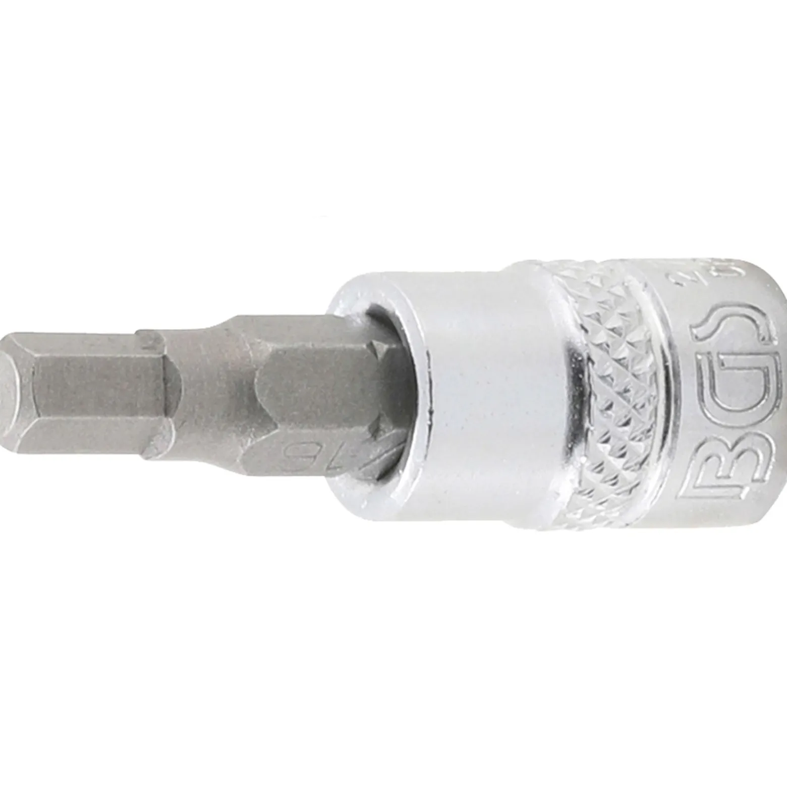 BGS Bit-Einsatz Antrieb Innenvierkant 6,3 mm (1/4") Innensechskant 3/16" - 2743