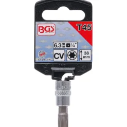 BGS Bit-Einsatz Antrieb Innenvierkant 6,3 mm (1/4") T-Profil (für Torx) T45 - 2164-T45