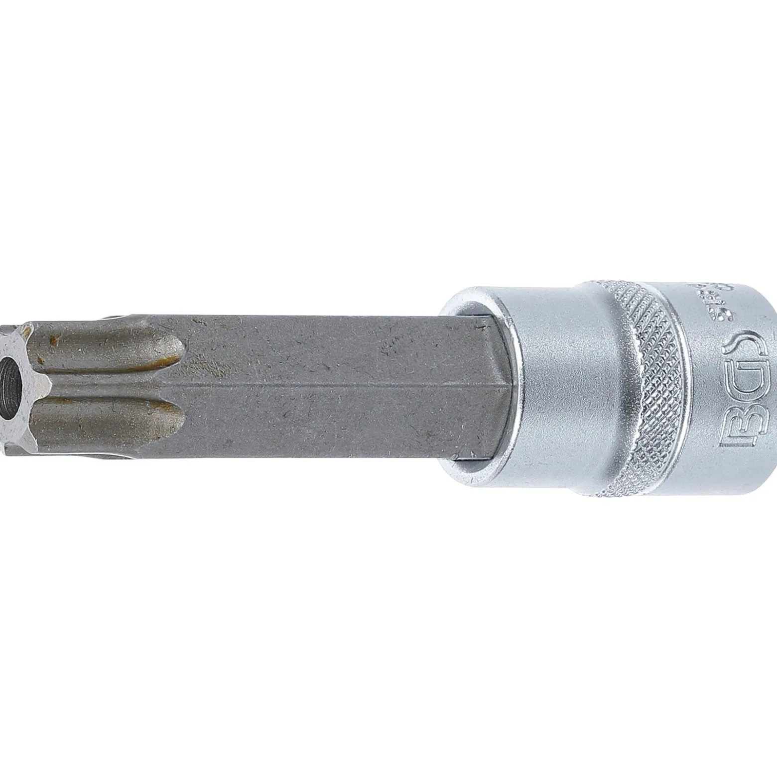 BGS Bit-Einsatz Länge 100 mm Antrieb Innenvierkant 12,5 mm (1/2") T-Profil (für Torx) mit Bohrung T80 - 5184-TB80