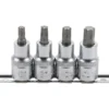 BGS Bit-Einsatz-Satz Antrieb Innenvierkant 12,5 mm (1/2") T-Profil (für Torx) T40 - T55 4tlg. - 8886