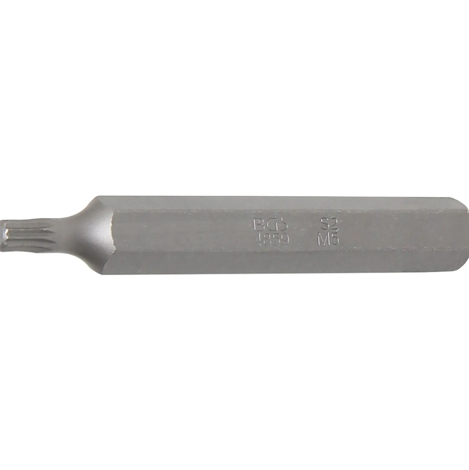BGS Bit Länge 75 mm Antrieb Außensechskant 10 mm (3/8") Innenvielzahn (für XZN) M5 - 4859