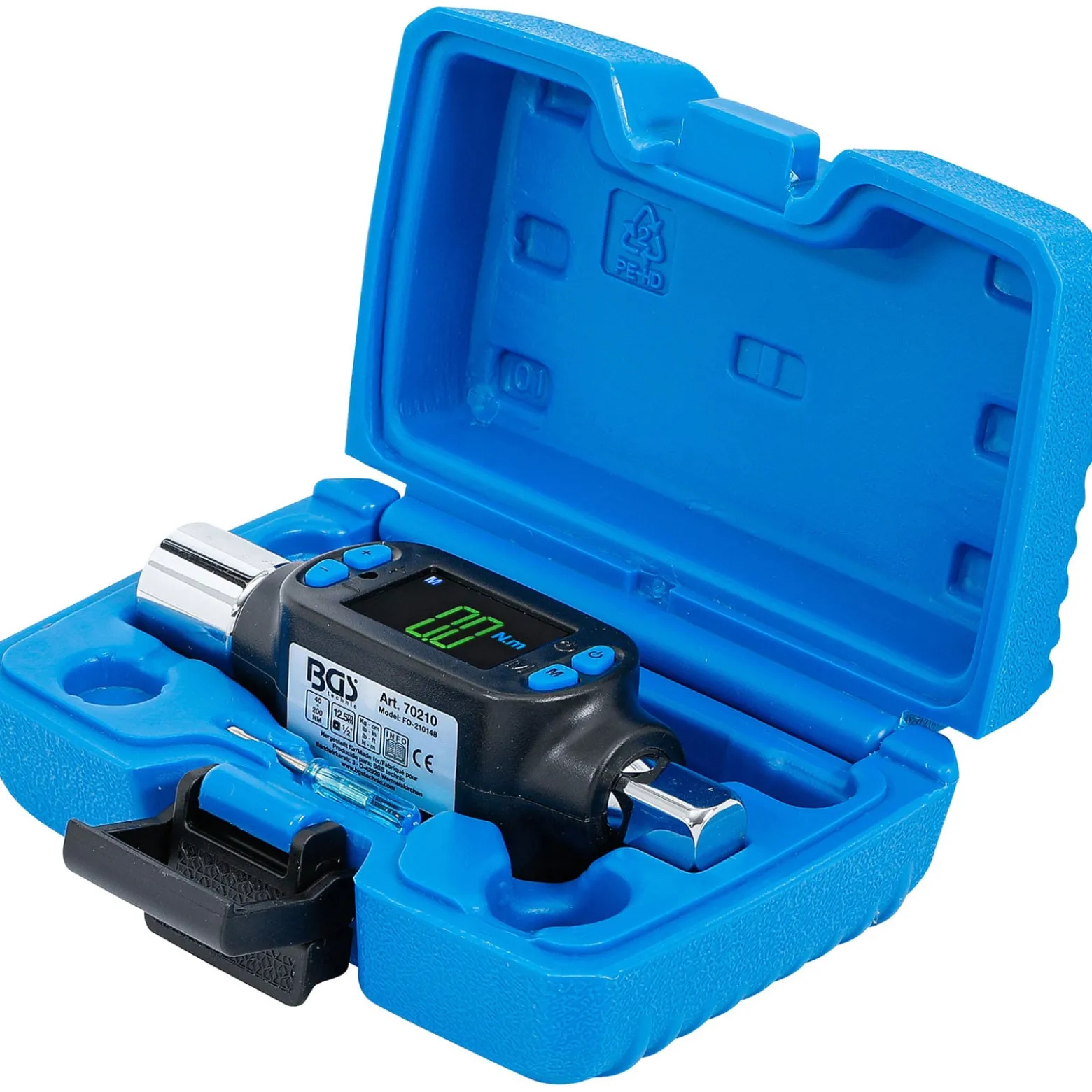 BGS Digitaler Drehmoment-Adapter 12,5 mm (1/2") 40 - 200 Nm - 70210