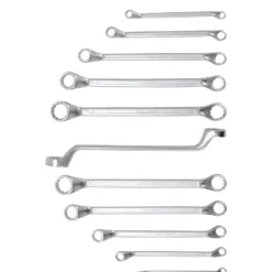BGS Doppel-Ringschlüssel-Satz tief gekröpft SW 6 - 32 mm 12tlg. - 30200