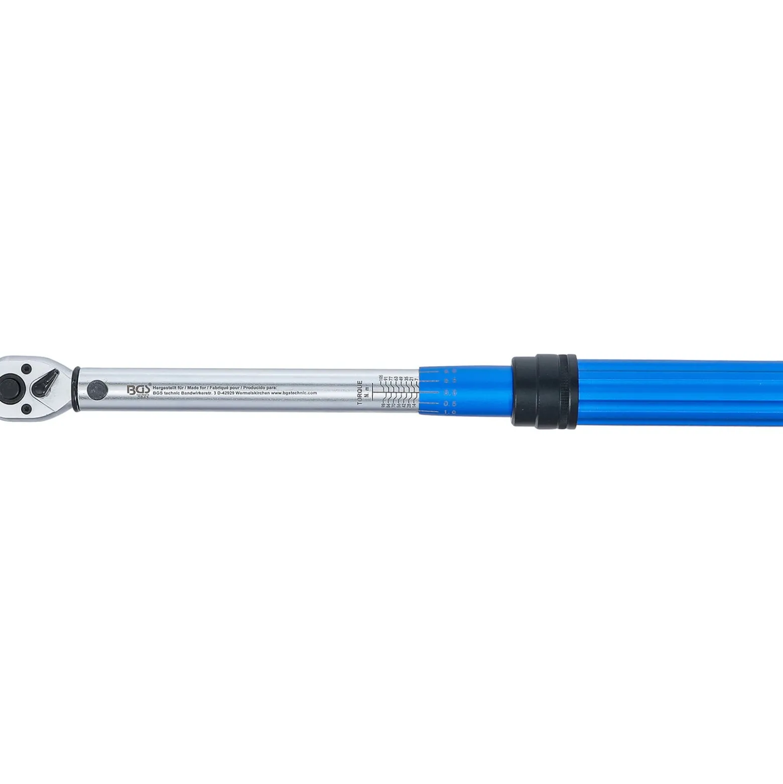 BGS Drehmomentschlüssel Abtrieb Außenvierkant 10 mm (3/8") 7 - 105 Nm - 2843