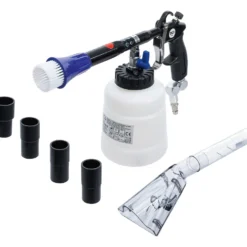 BGS Druckluft-Reinigungspistole mit Bürsten- und Saugaufsatz 7tlg. - 70150