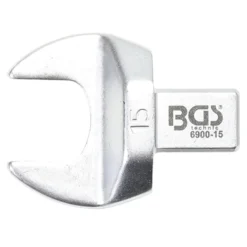 BGS Einsteck-Maulschlüssel 15 mm Aufnahme 9 x 12 mm - 6900-15