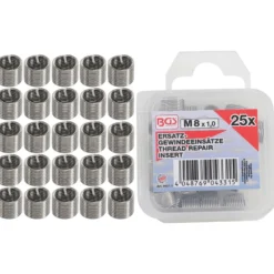 BGS Ersatz-Gewindeeinsätze M8 x 1,0 mm 25tlg. - 9427-1