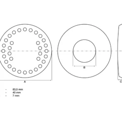 BGS Ersatz-Gummipad für Art. 2897 - 2897-2
