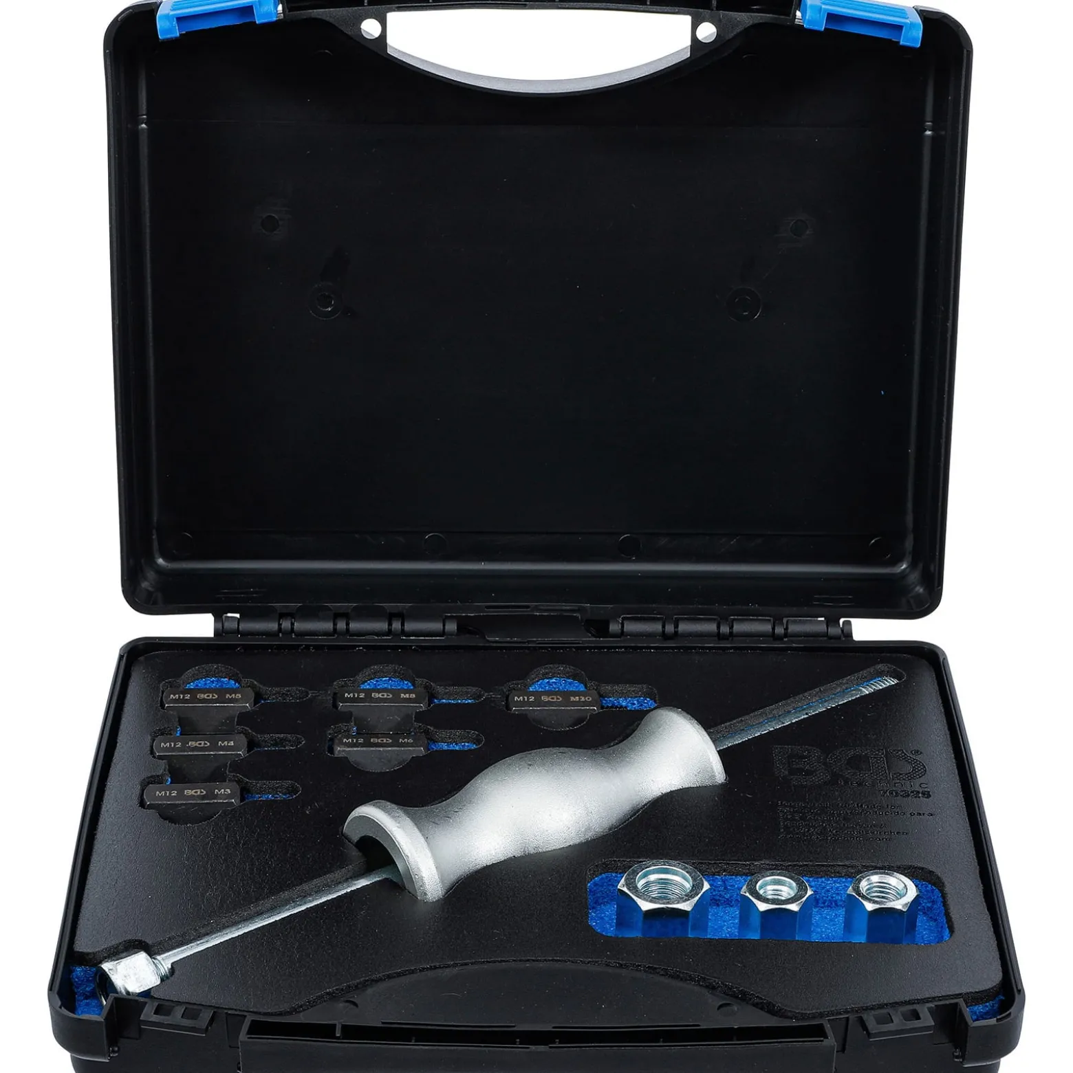 BGS Gleithammer-Satz mit Gewinde-Adaptern 12tlg. - 70325