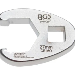 BGS Hahnenfußschlüssel Antrieb Innenvierkant 12,5 mm (1/2") SW 27 mm - 1757-27