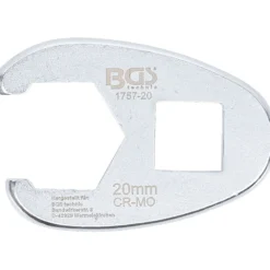 BGS Hahnenfußschlüssel Antrieb Innenvierkant 12,5 mm (1/2") SW 20 mm - 1757-20