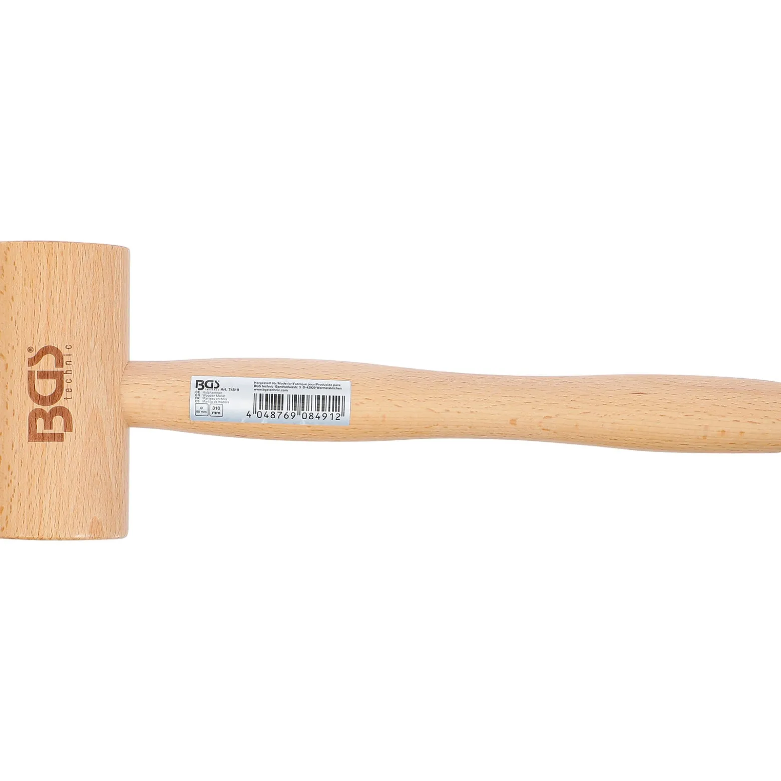 BGS Holzhammer Ø 55 mm 180 g - 74519