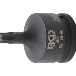 BGS Kraft-Bit-Einsatz Antrieb Innenvierkant 20 mm (3/4") T-Profil (für Torx) T50 - 5550