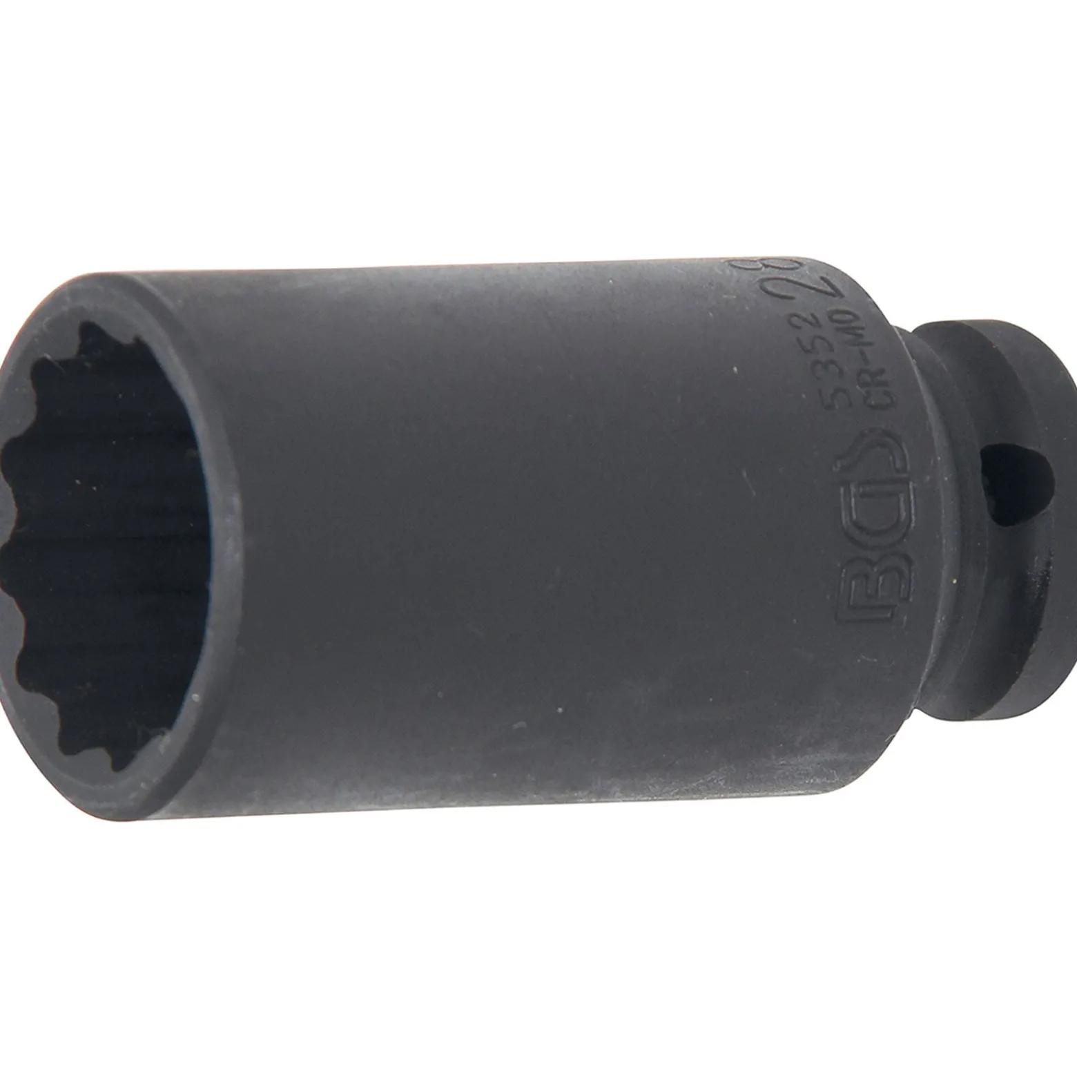 BGS Kraft-Steckschlüssel-Einsatz Zwölfkant Antrieb Innenvierkant 12,5 mm (1/2") SW 28 mm - 5352