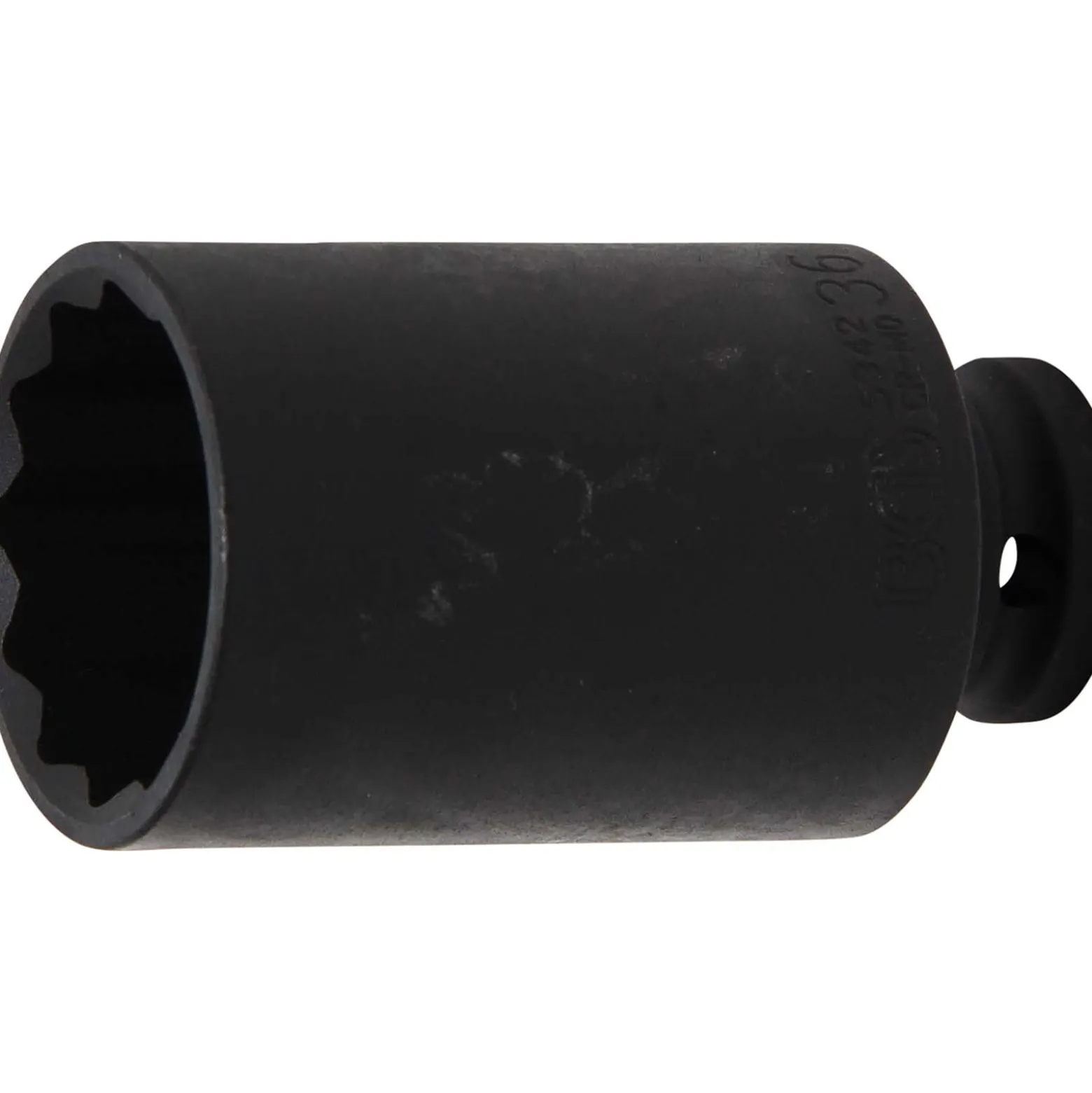 BGS Kraft-Steckschlüssel-Einsatz Zwölfkant Antrieb Innenvierkant 12,5 mm (1/2") SW 36 mm - 5342