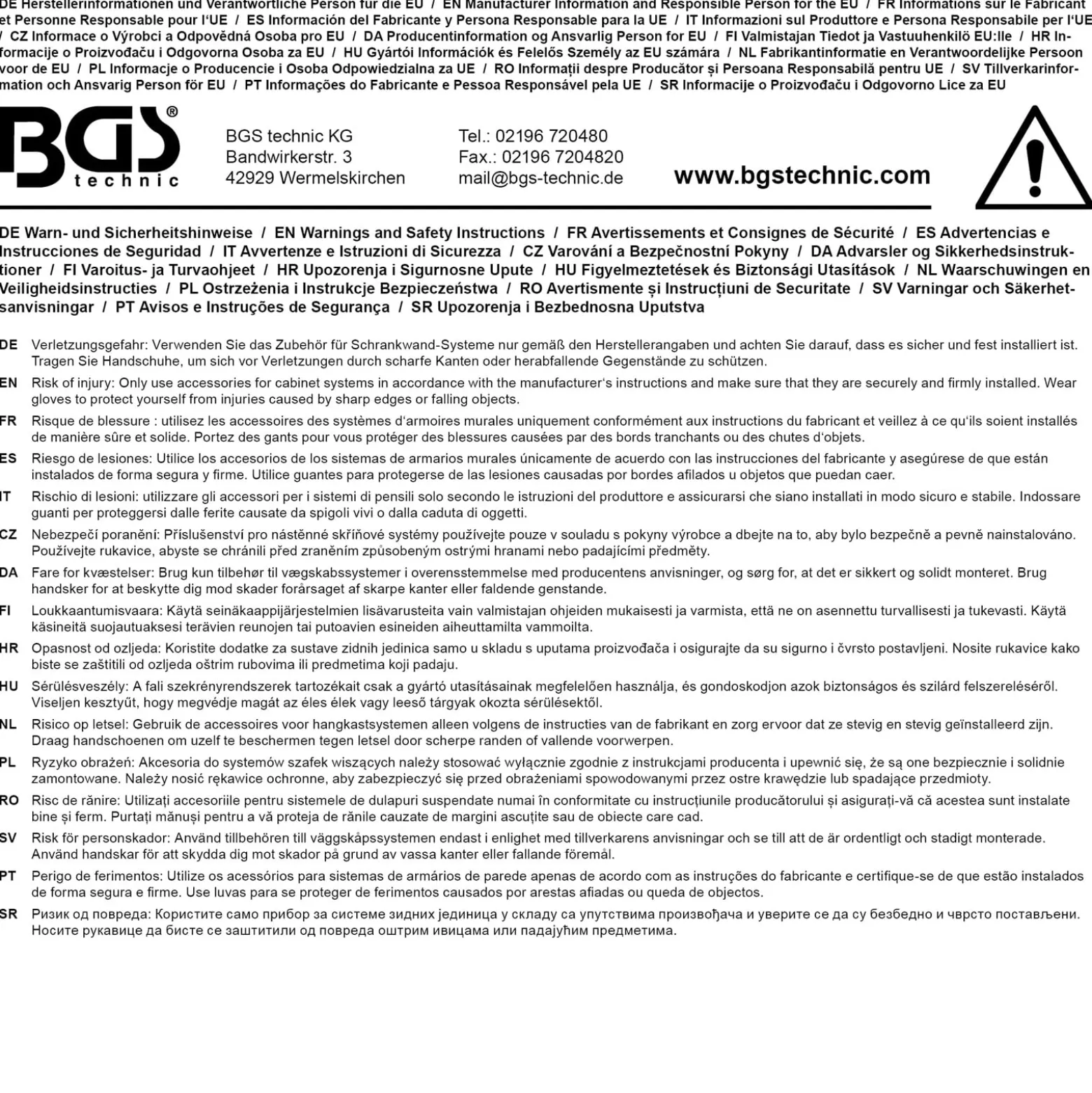 BGS Kunststoff-Fliesen-Satz Klick-System 400 x 400 x 18 mm 10-tlg. - 74546
