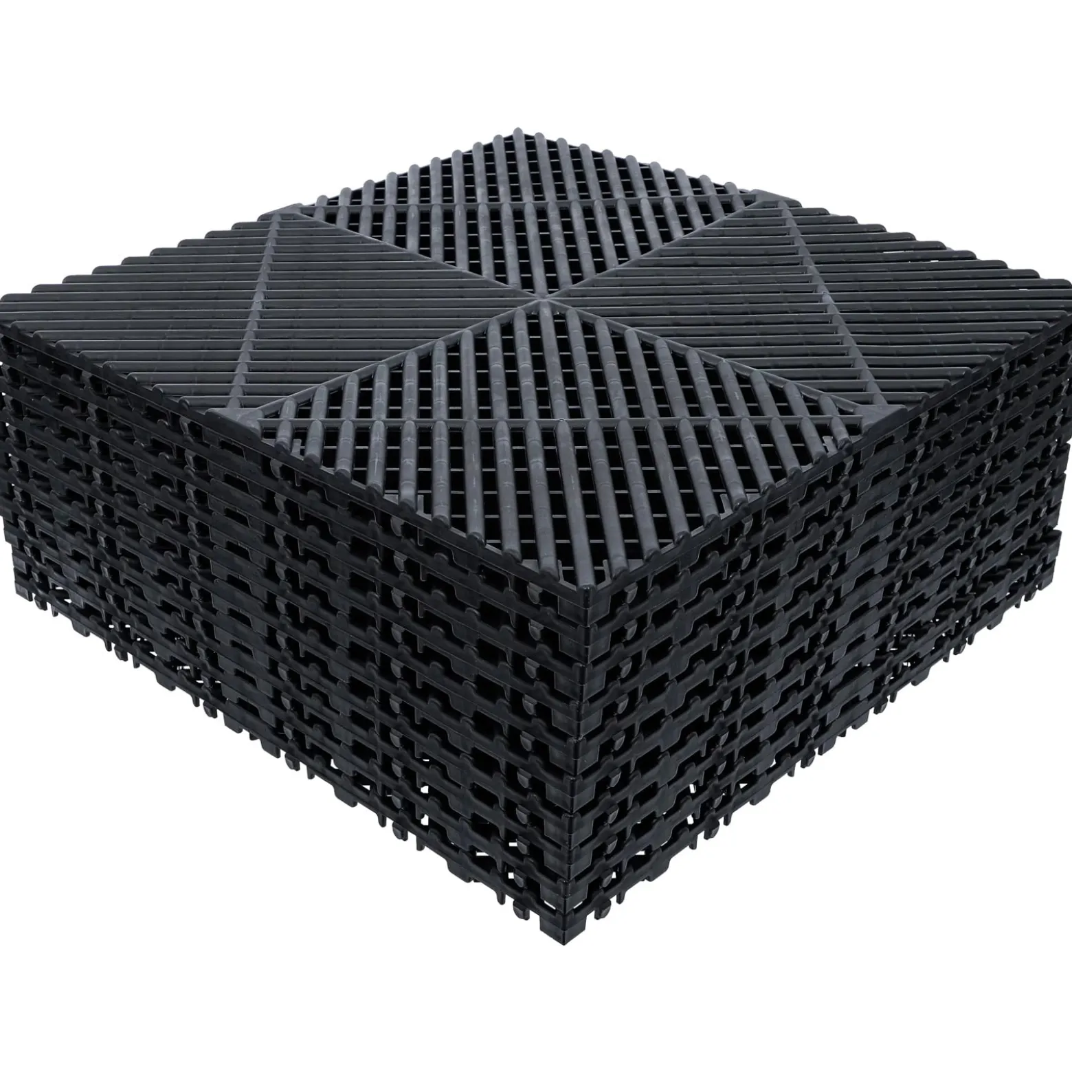 BGS Kunststoff-Fliesen-Satz Klick-System 400 x 400 x 18 mm 10-tlg. - 74546