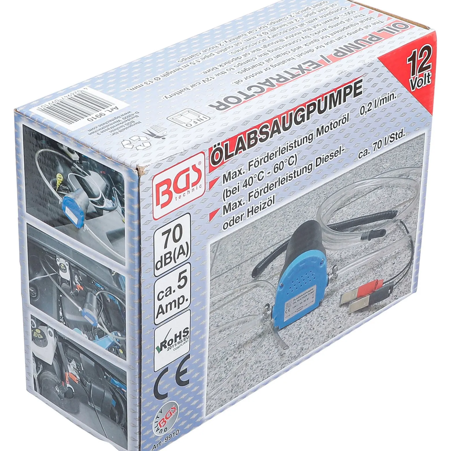 BGS Öl-Absaugpumpe 12 Volt - 9910