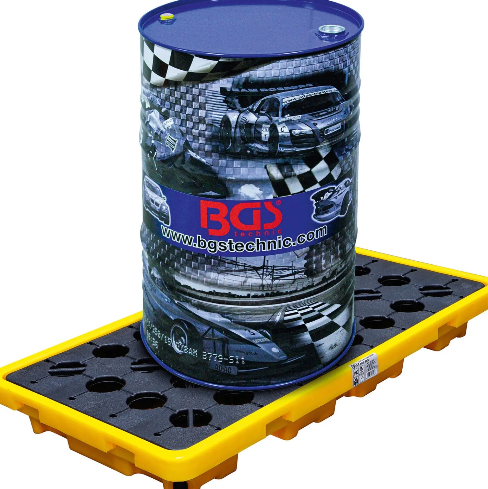 BGS Öl-Auffangwanne mit Gitterrost für 2 x 200 l Fässer - 70047