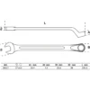 BGS Maul-Ringschlüssel gekröpft SW 17 mm - 30117