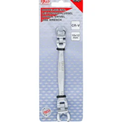 BGS Offener Doppel-Ringschlüssel für Bremsleitungen und Gelenke SW 10 x 12 mm - 30413